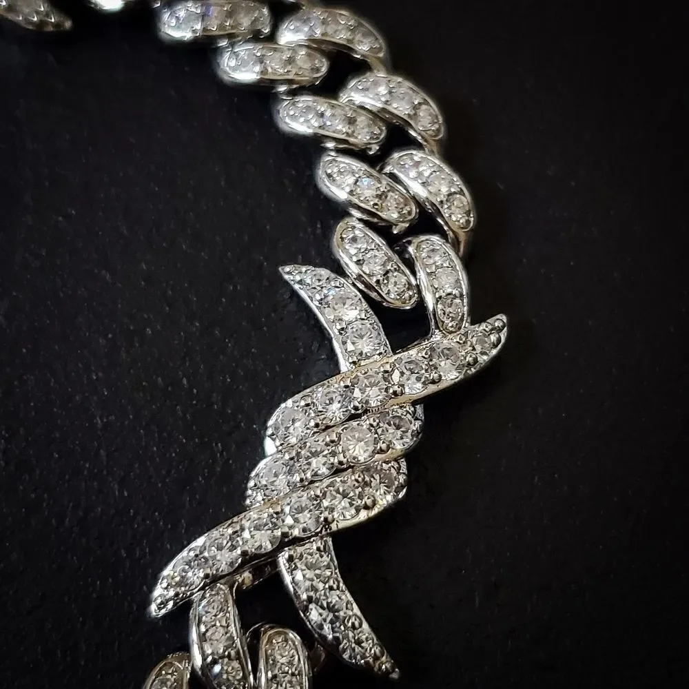Cuban Link Barbed Wire Bracelet